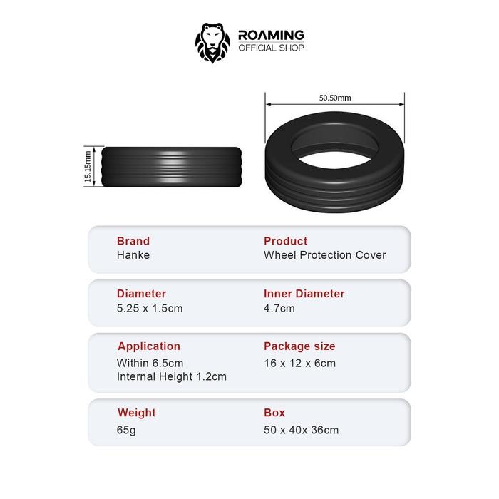 Roaming Silikon Roda untuk Koper Kabin & Bagasi