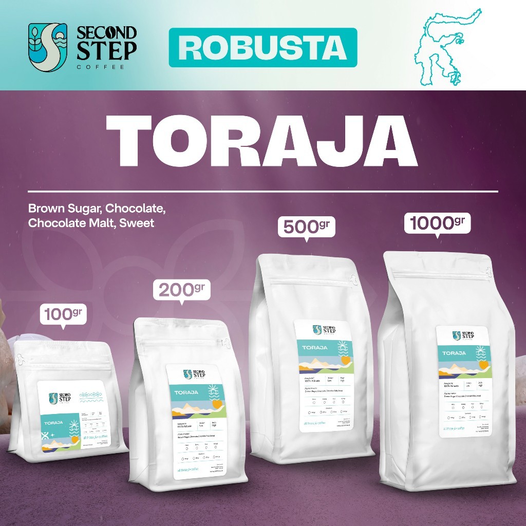 

Kopi Robusta Toraja Mamasa Sulawesi Coffee Bean Espresso Roasted Beans