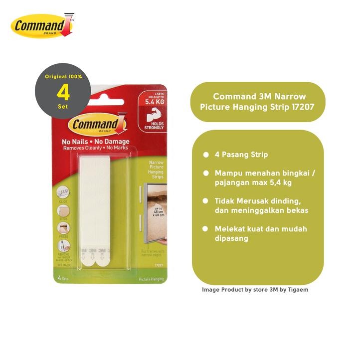 

Neosign - Narrow Picture Hanging Strips 3M Command 17207