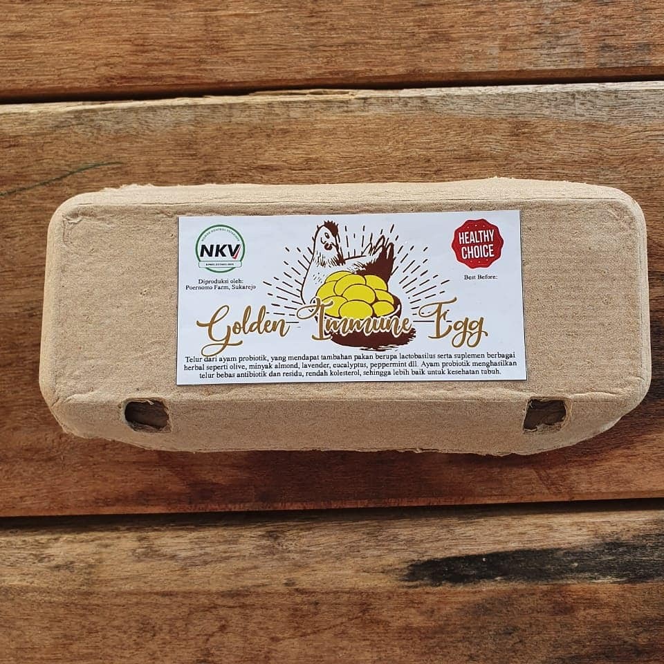 

Telur Ayam Negri Probiotik Golden Immune Egg 10 Butir GOSEND/GRAB