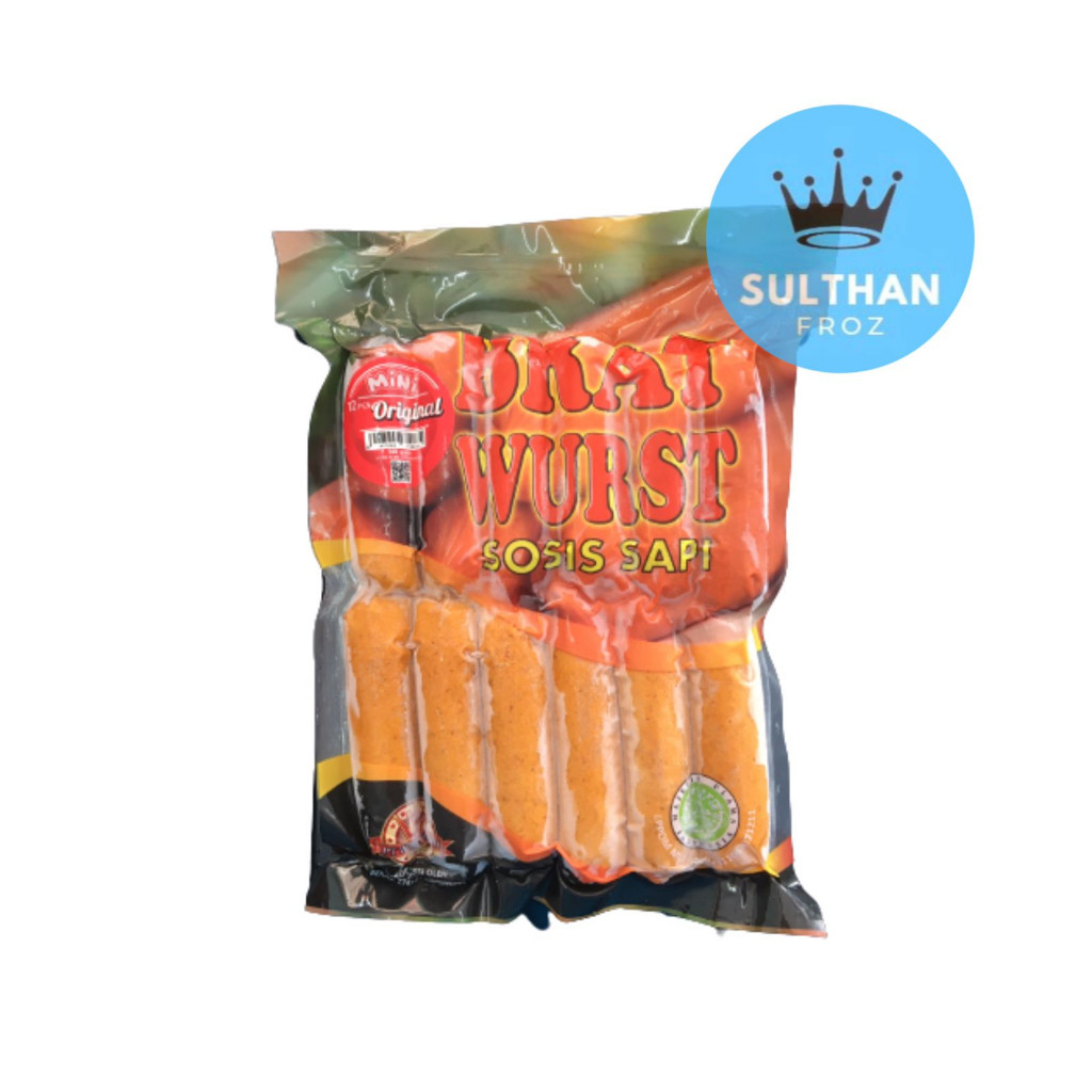 

King Food Bratwurst Sosis Sapi Original isi 12