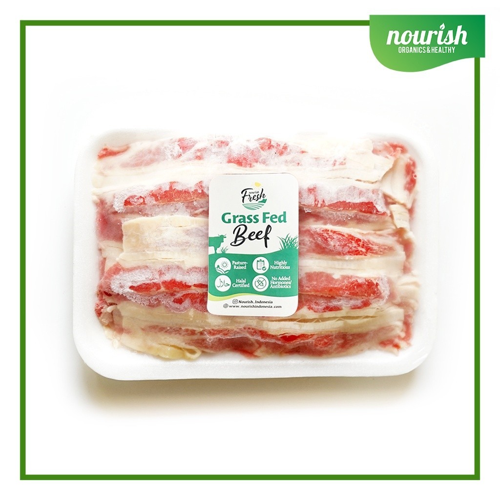 

Grass Fed Beef Shortplate / Shabu-Shabu (250 Gr) Daging Slice Grassfed