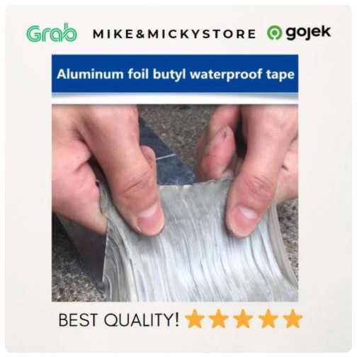 

LAKBAN ALUMUNIUM FOIL TAPE TAHAN AIR BOCOR ATAP - SEDANG 5 CM X 5M