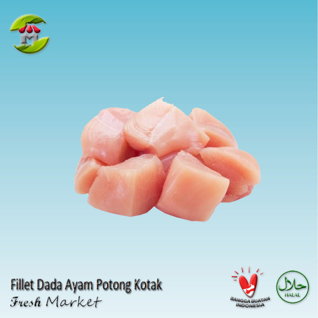 

[BOGOR] Fillet Dada Ayam Potong Kotak Pack 950gr