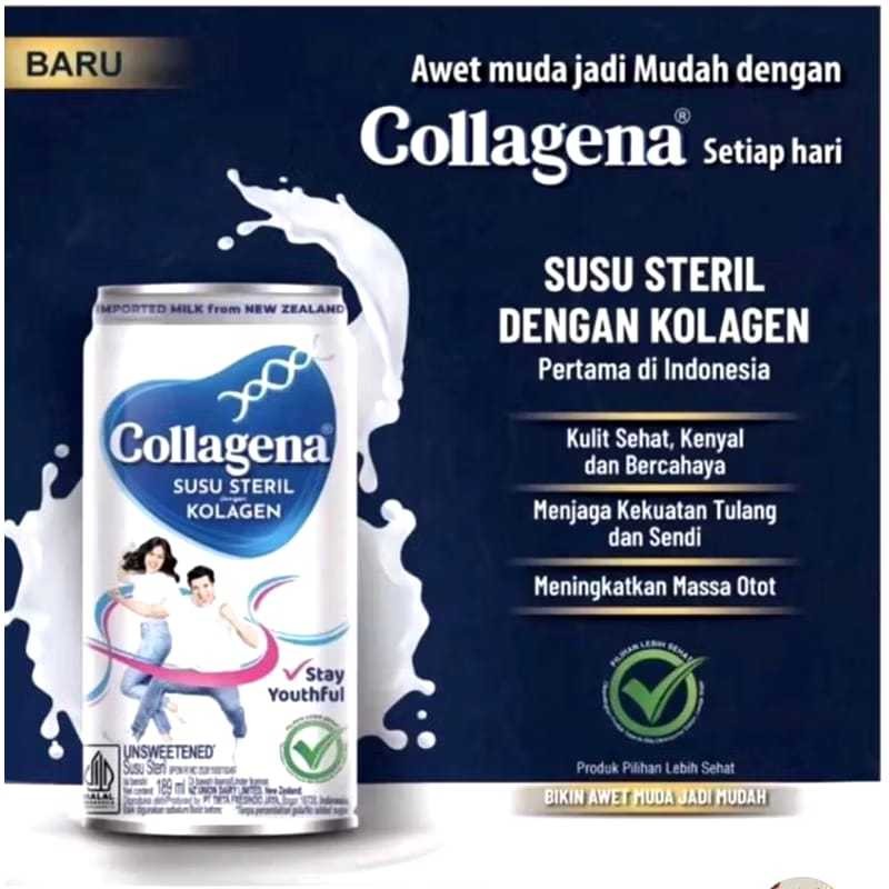

Collagena Susu Steril KOLAGEN Isi 12 Pcs @ 189 Ml