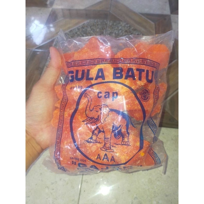 

Gula Batu Madu Merah Cap Gajah Kemasan 1 Kg
