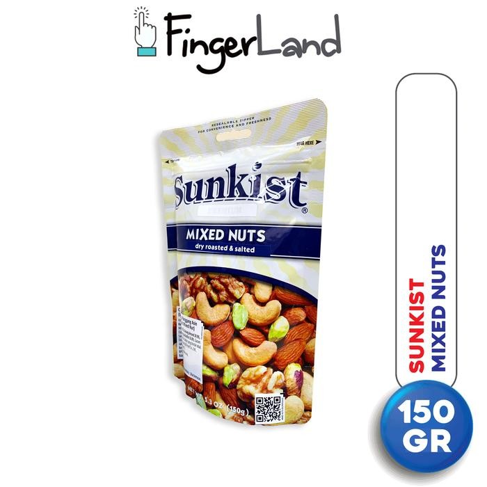 

SUNKIST Dry Roasted & Light Salt Mixed Nuts 150 gram Kacang Panggang