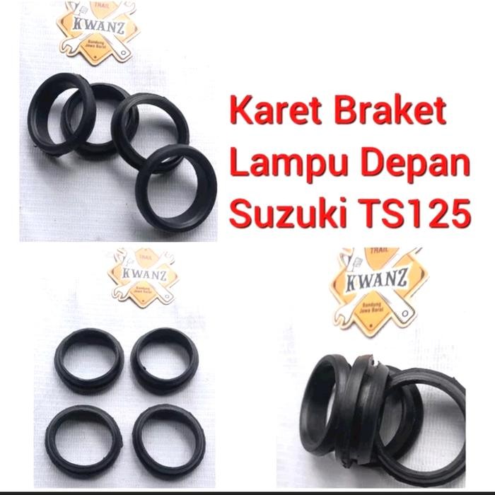 Karet Kupingan Lampu Depan Ts125 Imitasi Karet Braket Lampu Depan Ts125 Karet Kupingan As Shock Depa