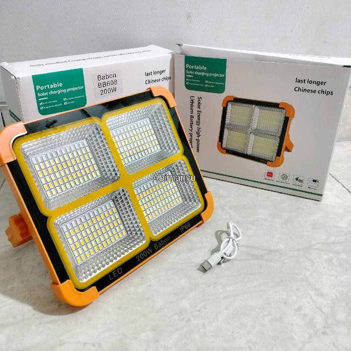 Terpopuler Lampu Emergency Tenaga Matahari Solar Panel Sunpro Sl 108 Super Terang Ip66 Baterai