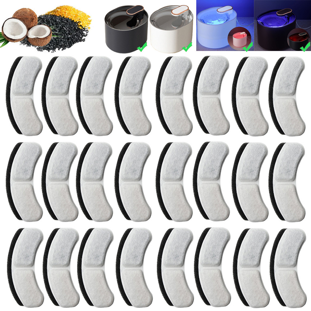 Filter Karbon Aktif Pengganti untuk Elemen Filter Resin Air Mancur Kucing Aksesori Dispenser Air Anj