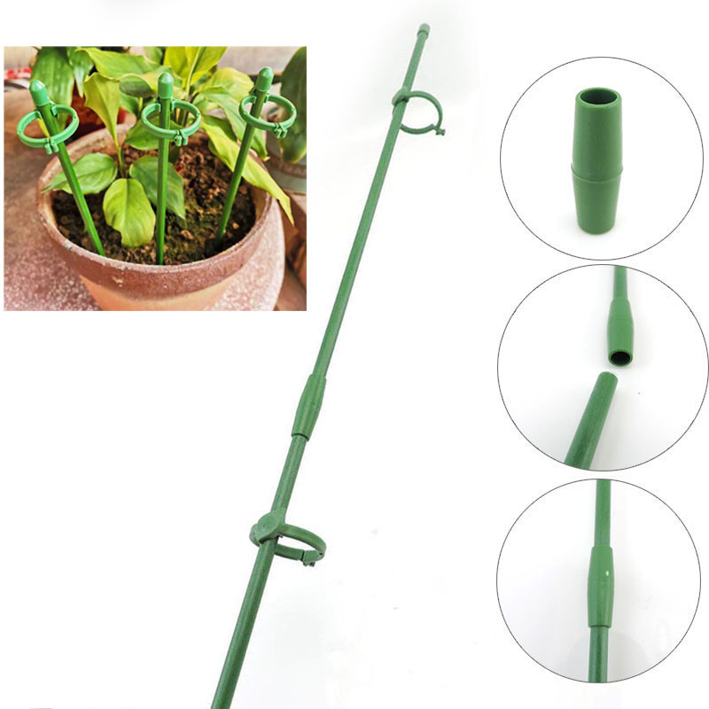 5 Buah 30/60/90Cm Penyangga Pot Bunga Tanaman Penyangga Panjat Tomat Alat Perbaikan Penyangga Tiang 