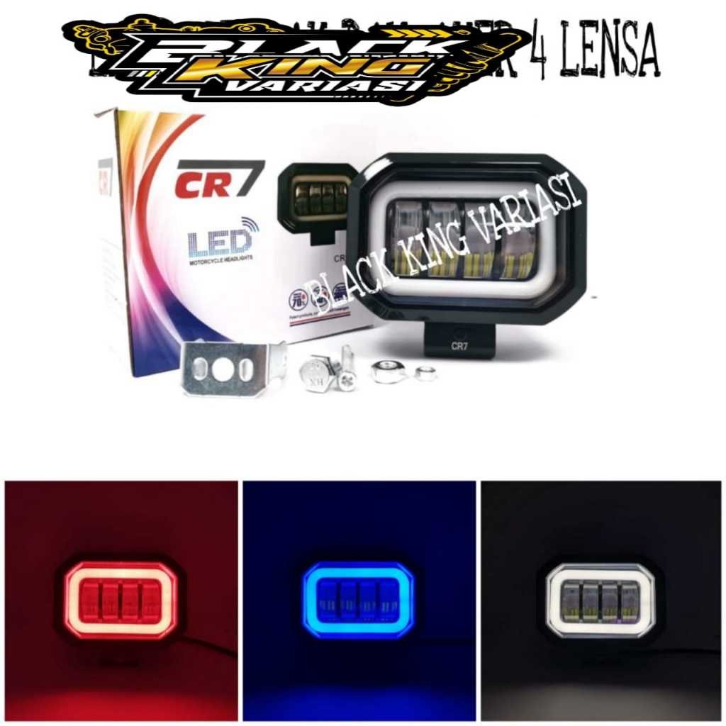 Ready Stock Lampu Tembak Sorot Led Cwl 4 Mata Lensa Kotak Cr 7 Lampu Tembak 4 Lensa 40 Watt Kotak