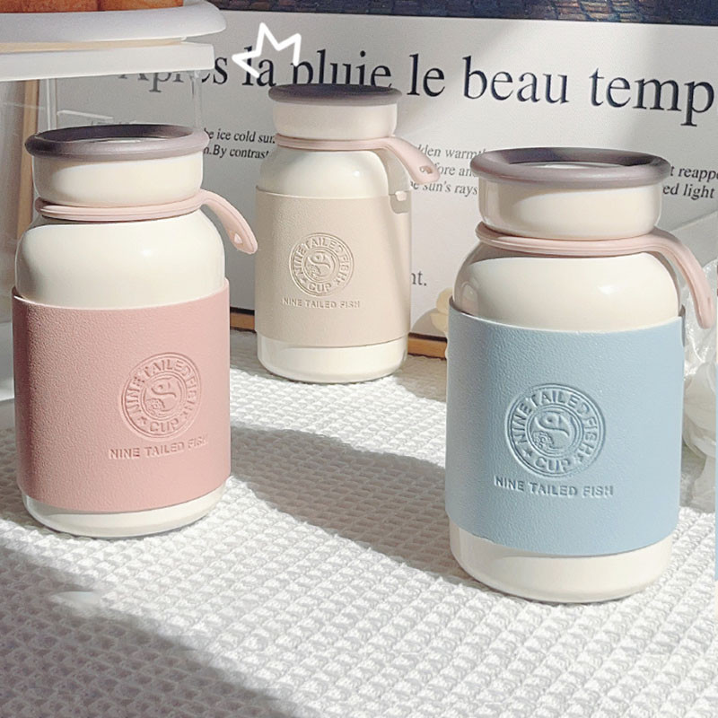 300/400Ml Botol Air Termos Kecil Cangkir Termal Cangkir Terisolasi Mini Baja Tahan Karat Portabel Bo