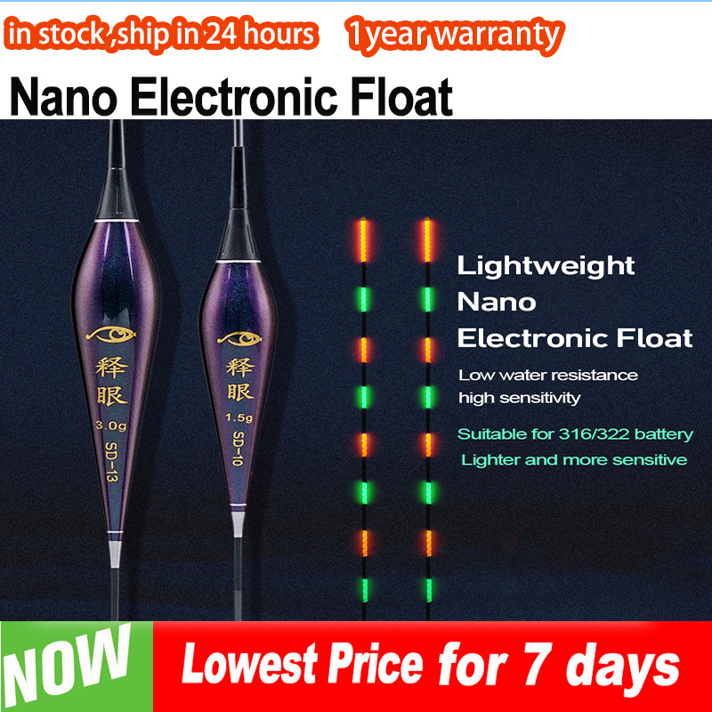 Memancing Smart Nano Elektronik Float Sensor Gravitasi Daya Apung Besar Pose Bobber dengan 316 atau 