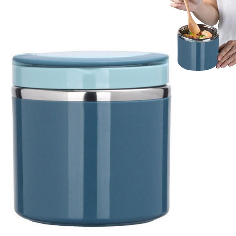 1000Ml Termos Makanan Toples Makanan Baja Tahan Karat Anti Bocor Wadah Termos Baja Tahan Karat denga