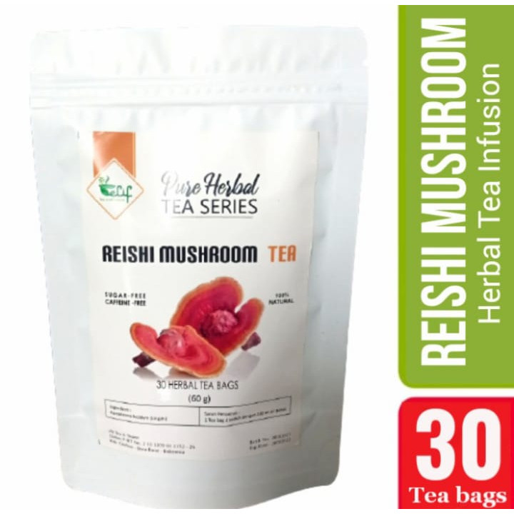 

ELIF TEA AND TISANE Reishi Mashroom Tea : Lingzhi Reishi Ganoderma Lucidum (30 Tea Bag) [PREMIUM]