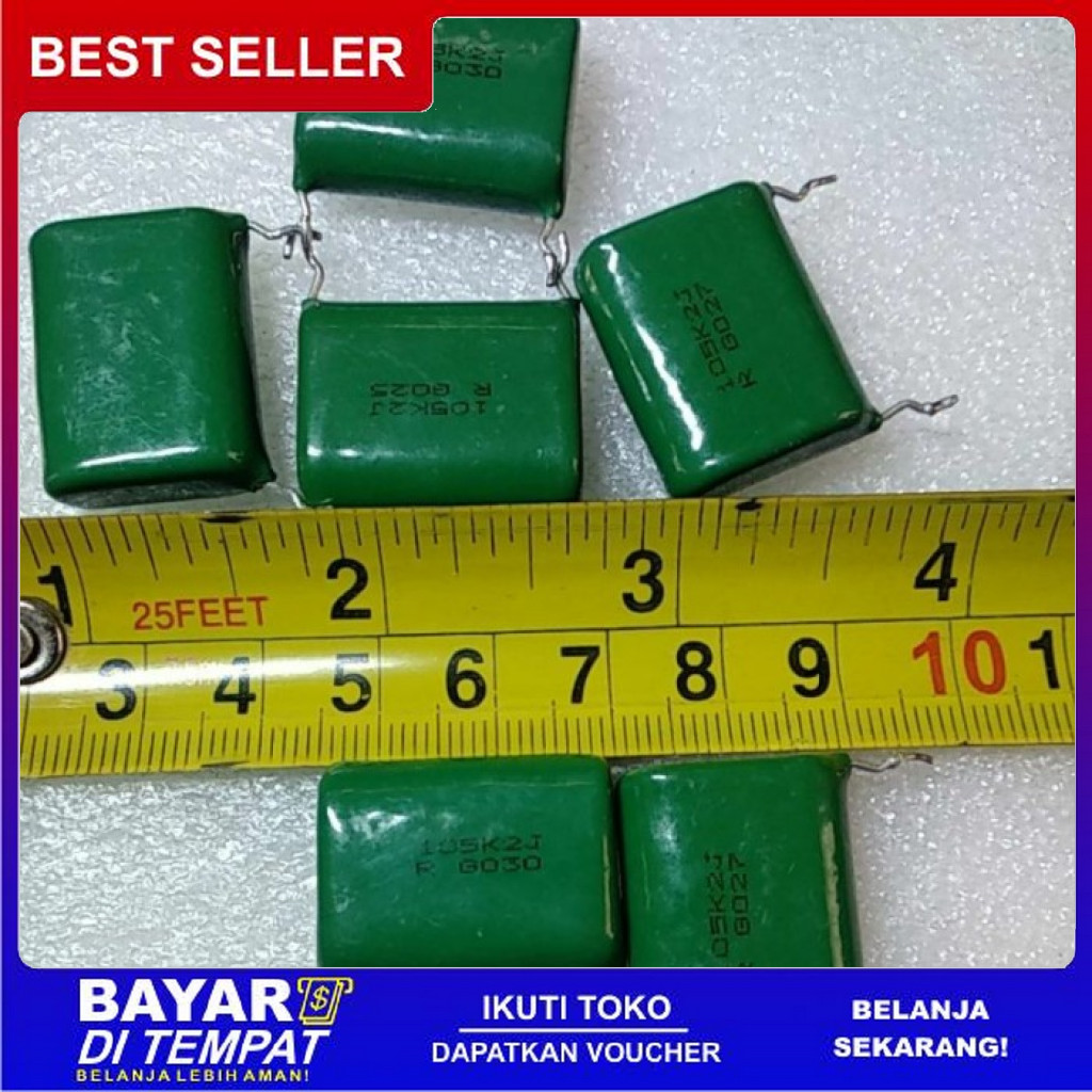 FREE ONGKIR KAPASITOR MILAR 105K 2J 600V BISA COD