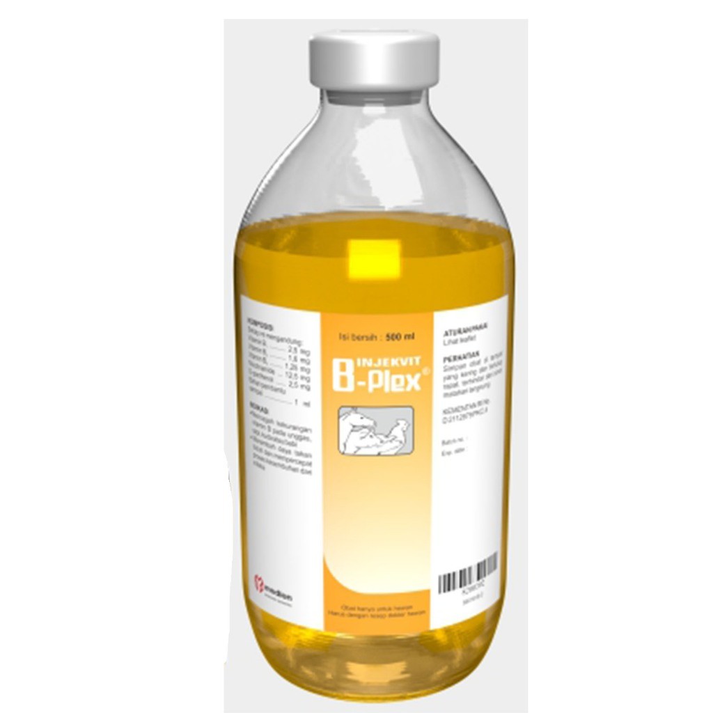Medion Vitamin Suntik Hewan B Komplek Injeksi Kan ML Hewan Ayam Kuda Sapi Kambing
