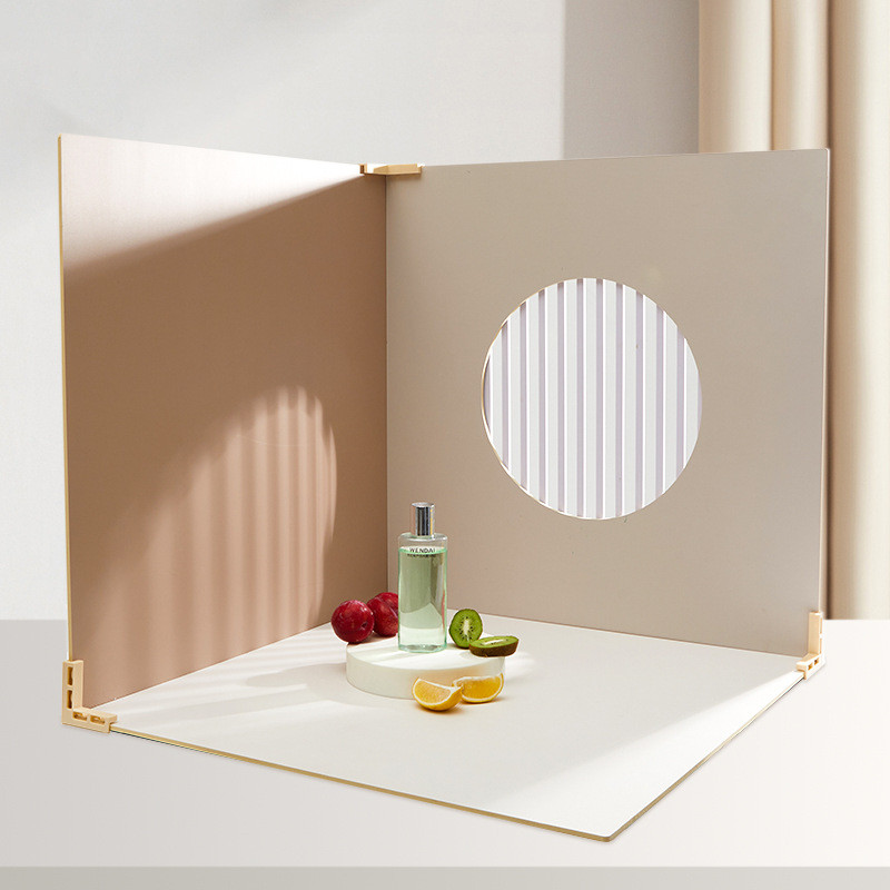 Set Pemotretan Papan Latar Belakang Lubang Dinding Warna Solid Foto Studio untuk Latar Belakang Foto