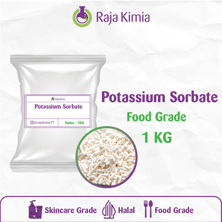 

[PREMIUM] Potassium Sorbate/ Kalium Sorbat/ Potassium Sorbat/ Pengawet Makanan - 500 Gram & 1 KG