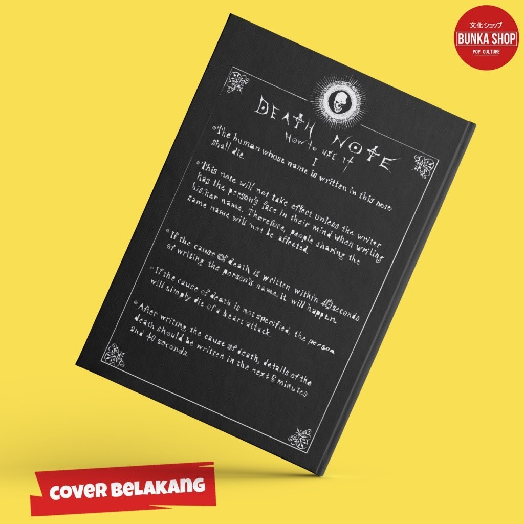 

Notebook Hardcover A5 Anime Deathnote Agenda Jurnal Gift Couple