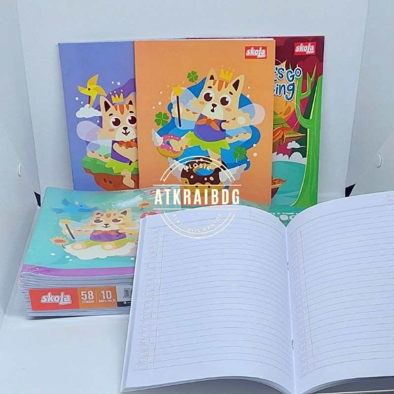 Buku Tulis 58 Lembar/SKOLA SIDU (1PAK)