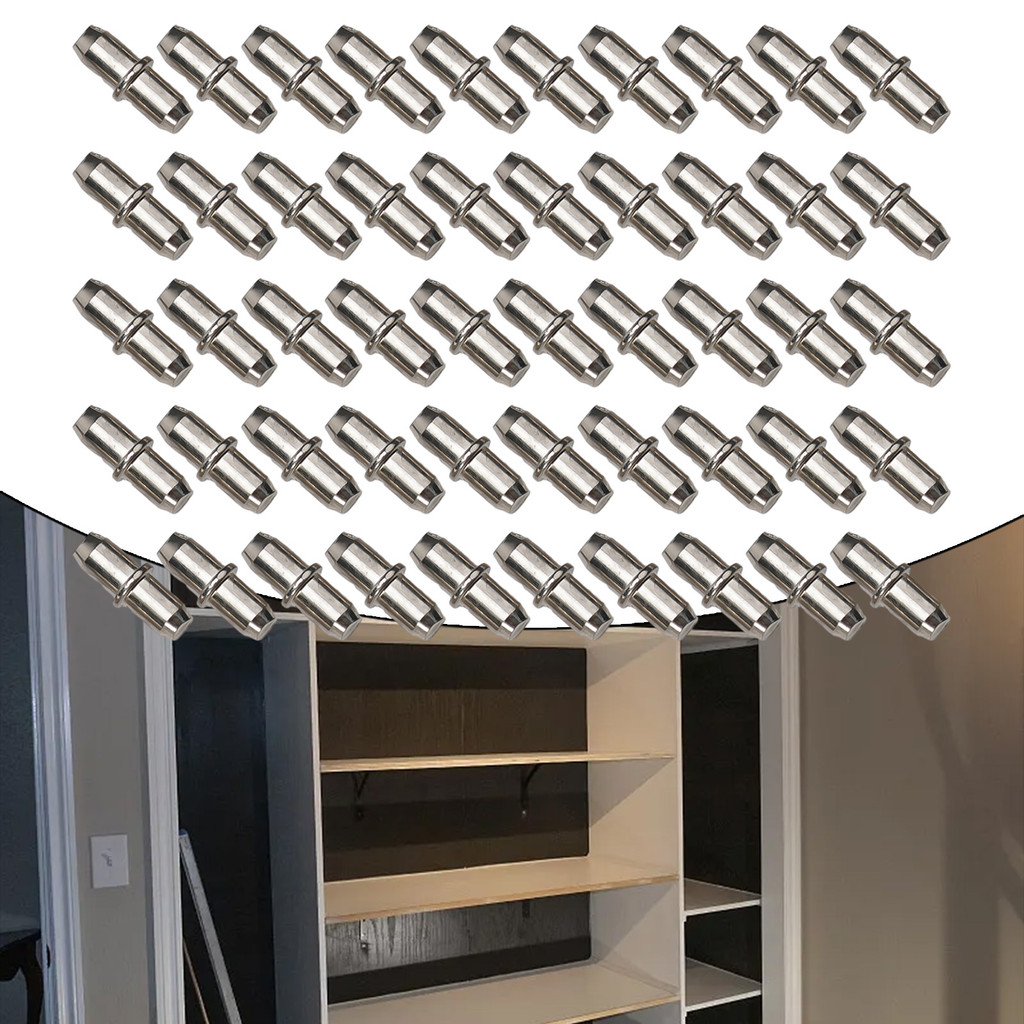 Suporte de prateleira estacas 5x16mm pinos banhados flexíveis fácil instalação para armário de móvei