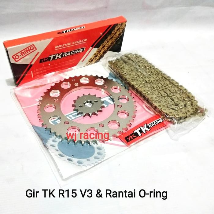 Gear Set Tk Racing R15 V3 & Rantai O Ring 428Hpo