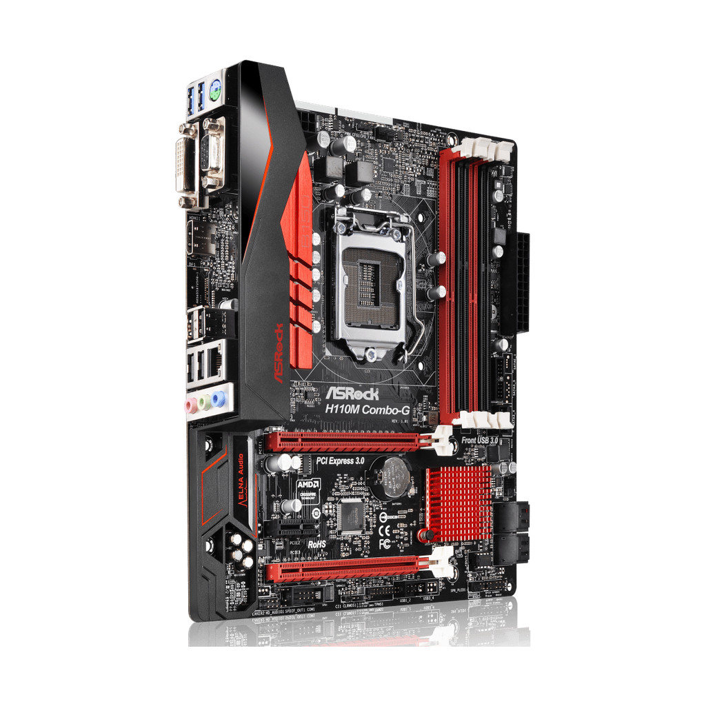 intel H110 chipset ASRock H110M Combo-G H110  Motherboard LGA 1151  DDR4 64GB support i5-6500 i5-750