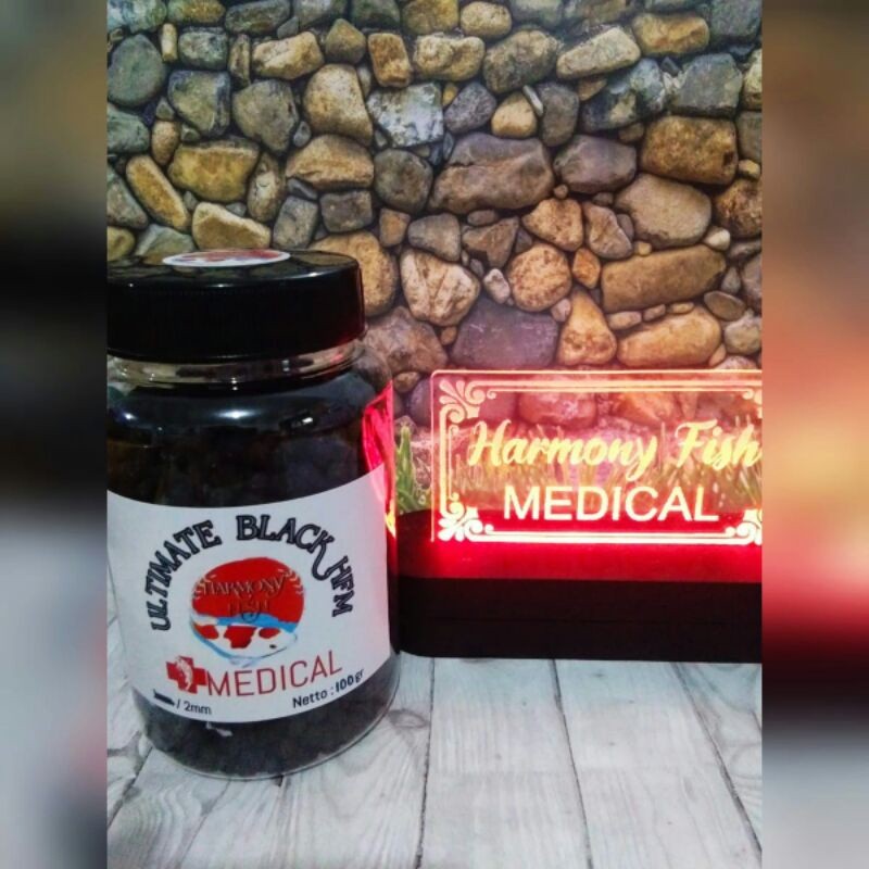 Favv Your Pets Ultimate Black Hfm 2Mm 100Gr Pelet Hitam Pigmen Black Pakan Ikan Hias Koi Koki