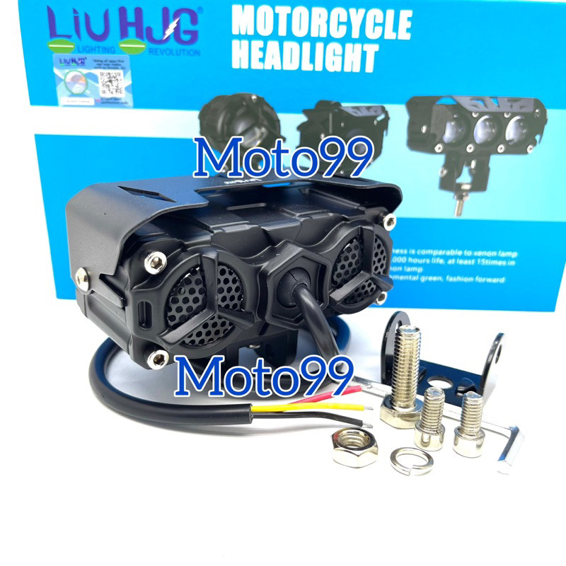 Lampu Laser 3 HJG Hi Low 60 Watt LIU HJG Laser 2 Warna Putih Kuning 1 pcs