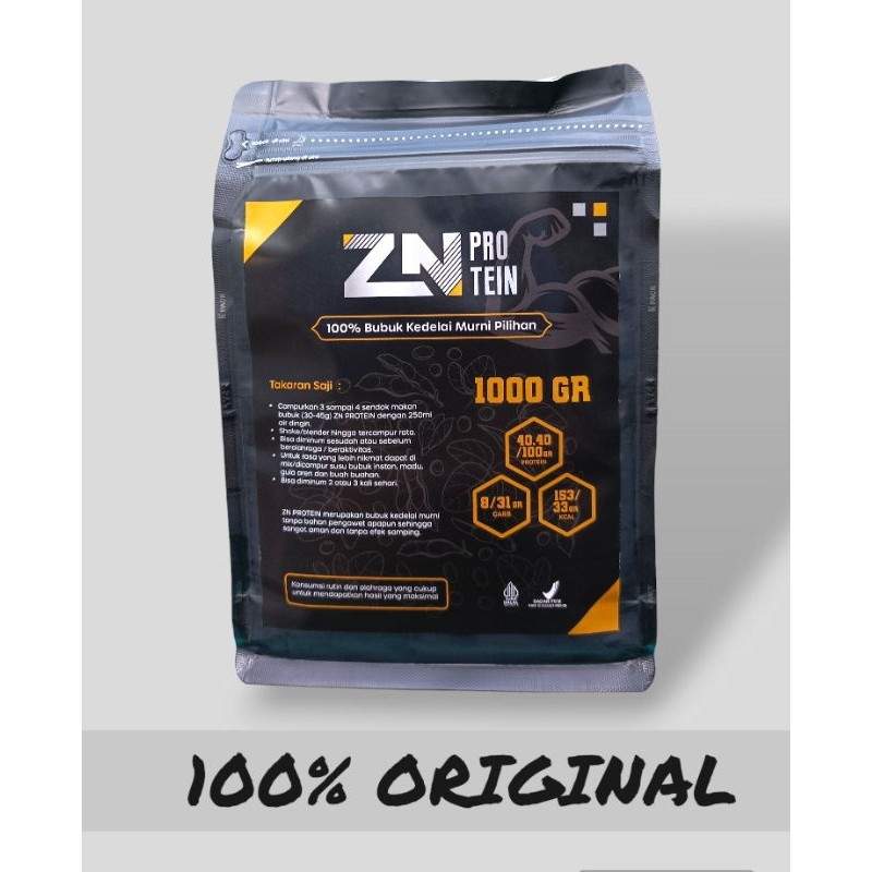 WHEY ZN PROTEIN SUSU KEDELAI BUBUK MURNI 1000 GR