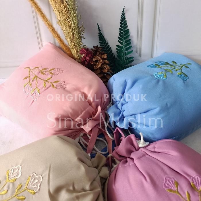 mukena traveling kecil mini pouch murah / grosir mukena travel murah