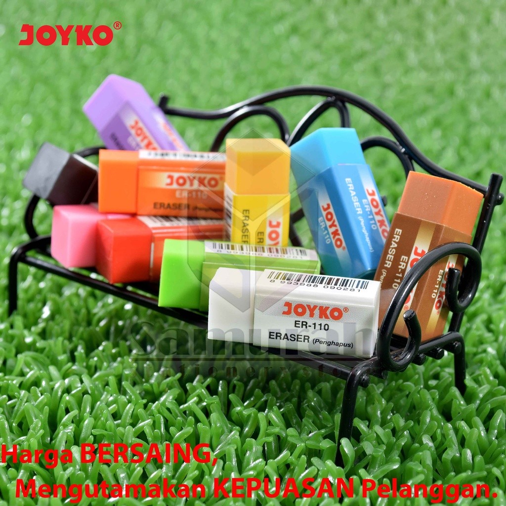 

Penghapus Pensil Joyko ER-110 Kecil isi 40 Pcs / Eraser ER 110 Colours / Hapusan Stip Pencil B40 10