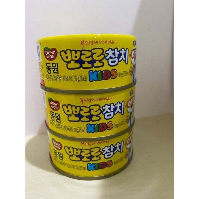 

dongwon tuna kids kaleng korea 100g Pororo tuna