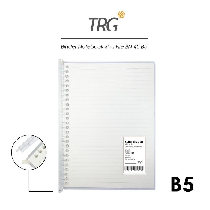 

TRG Slim File Binder Note BN-40-B5 - Buku Tulis Catatan Notebook Transparan TRG
