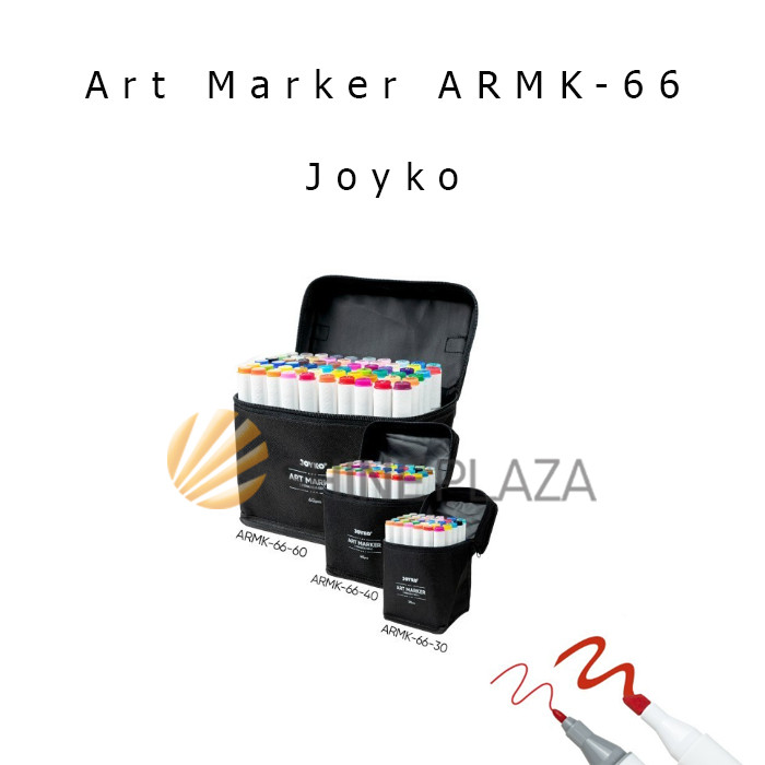 

Art Marker Joyko ARMK-66 30 40 60 Colors - Spidol Sketsa Seni Warna