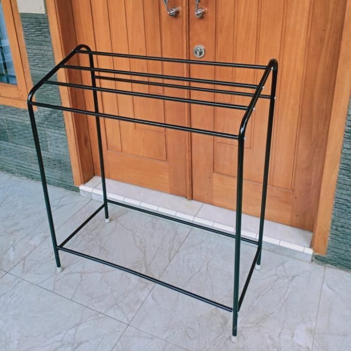 Jemuran Handuk Besi Rak Handuk Pakaian 75x40x90 cm