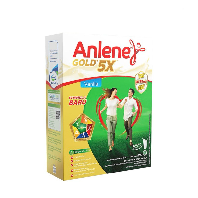 

Anlene Gold 5X Coklat / Vanila / 600g