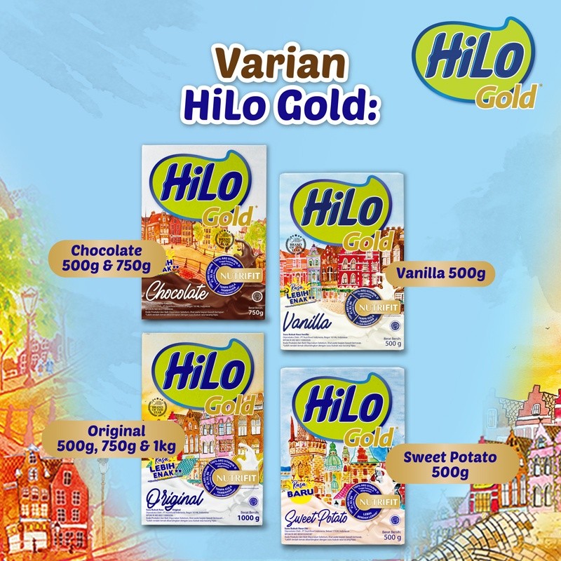 

Hilo Gold Vanilla 500 gram - Susu Tinggi Kalsium Rendah Lemak