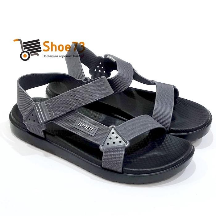 SALE  LUOFU E 6221 - SH6W SIZE 40-44 ORIGINAL L SANDAL GUNUNG TALI JELLY PRIA L SENDAL TALI COWOK