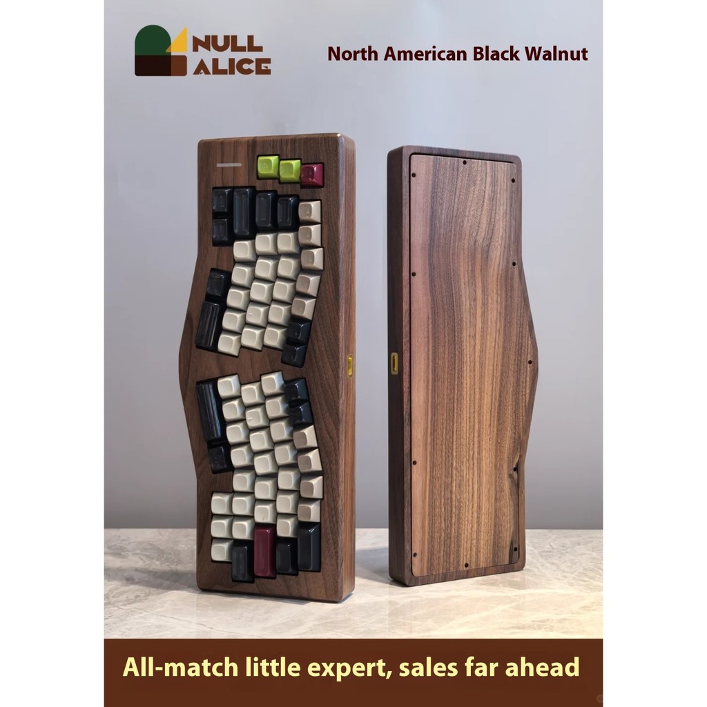 ZaoYi Null Alice Mechanical Keyboard Kit Three Mode Wireless Gaming Keyboard Customized Solid Wood K