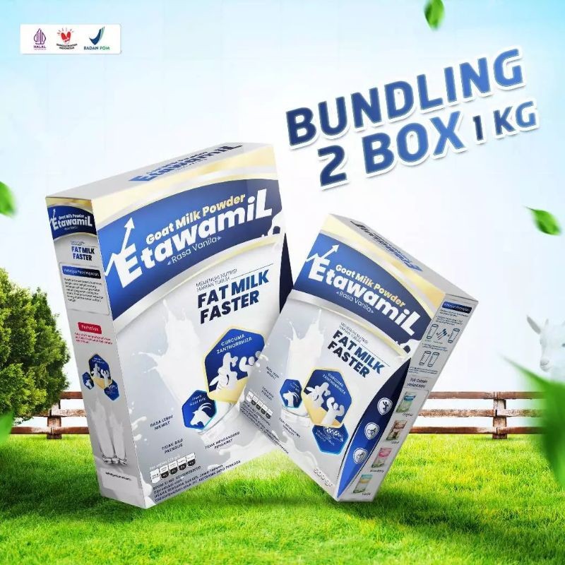 

susu ETAWAMIL WEIGHT GAIN / RASA VANILA - susu penambah nafsu makan/gemuk / berat badan BPOM RI 1kg