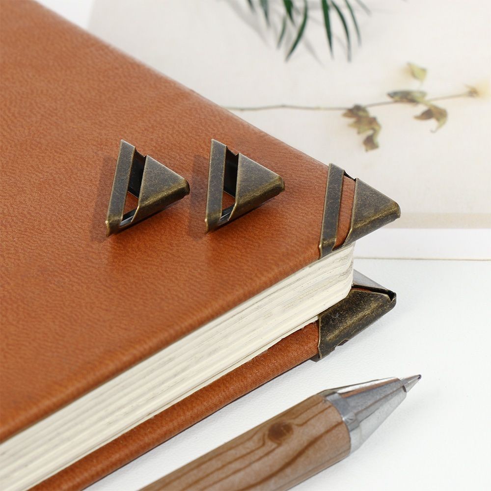 

4Pcs Retro Book Cover Decoration Metal Corners Photo Albums Scrapbook Accessories Book Corner