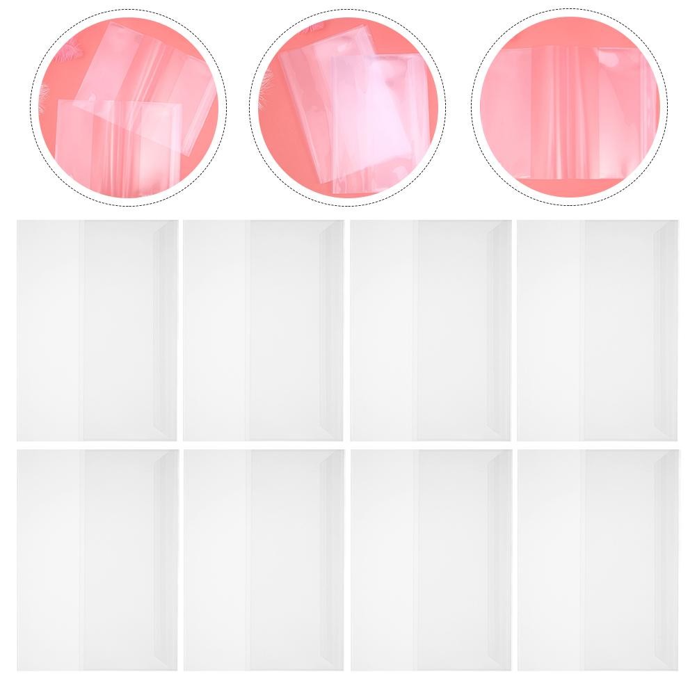 

10 Sheets Waterproof Book Covers Clear Protective Pp Transparent For Books Student Plastic School