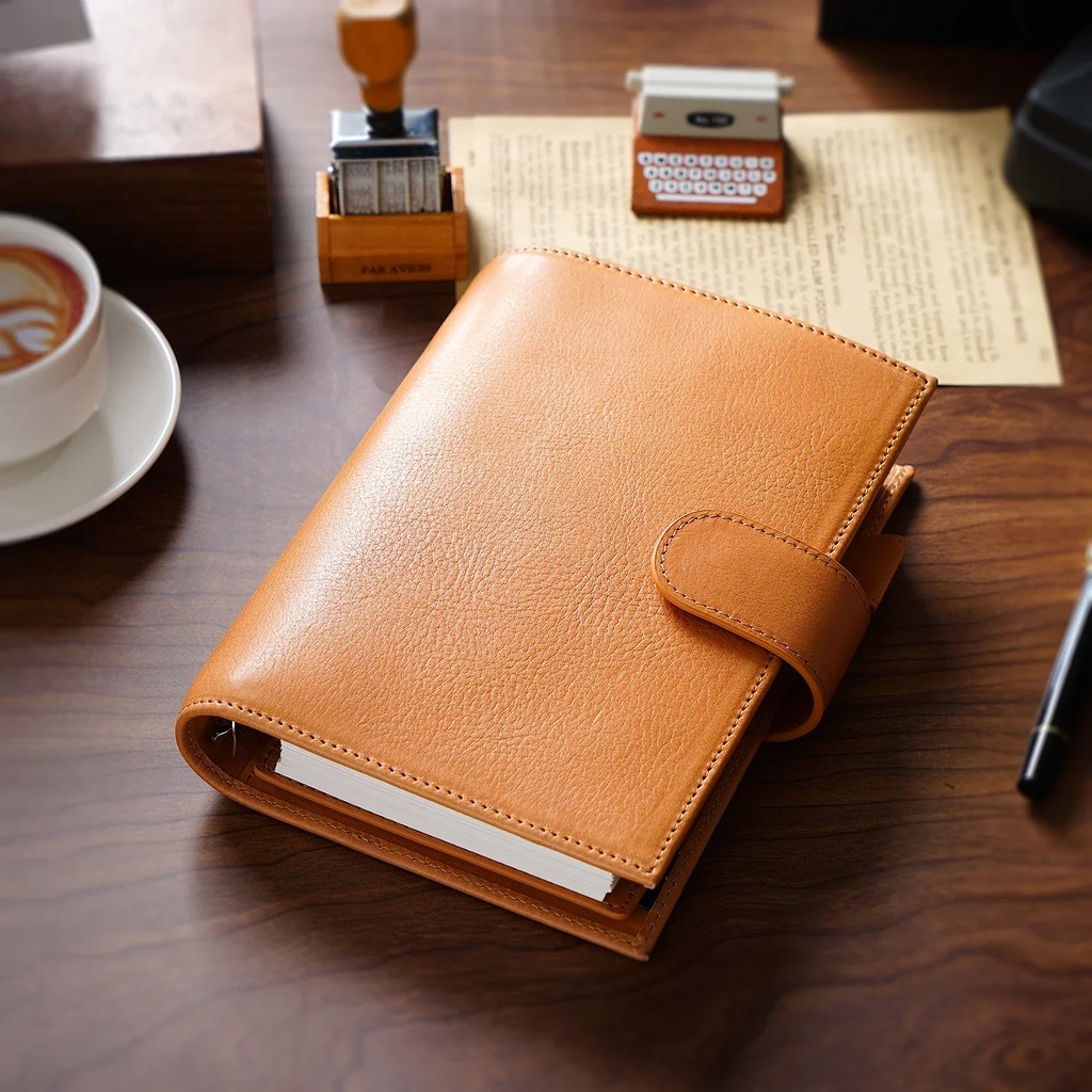 

Moterm Regular 2.0 Personal Size Rings Planner Full Grain Vegetable Tanned Leather Notebook