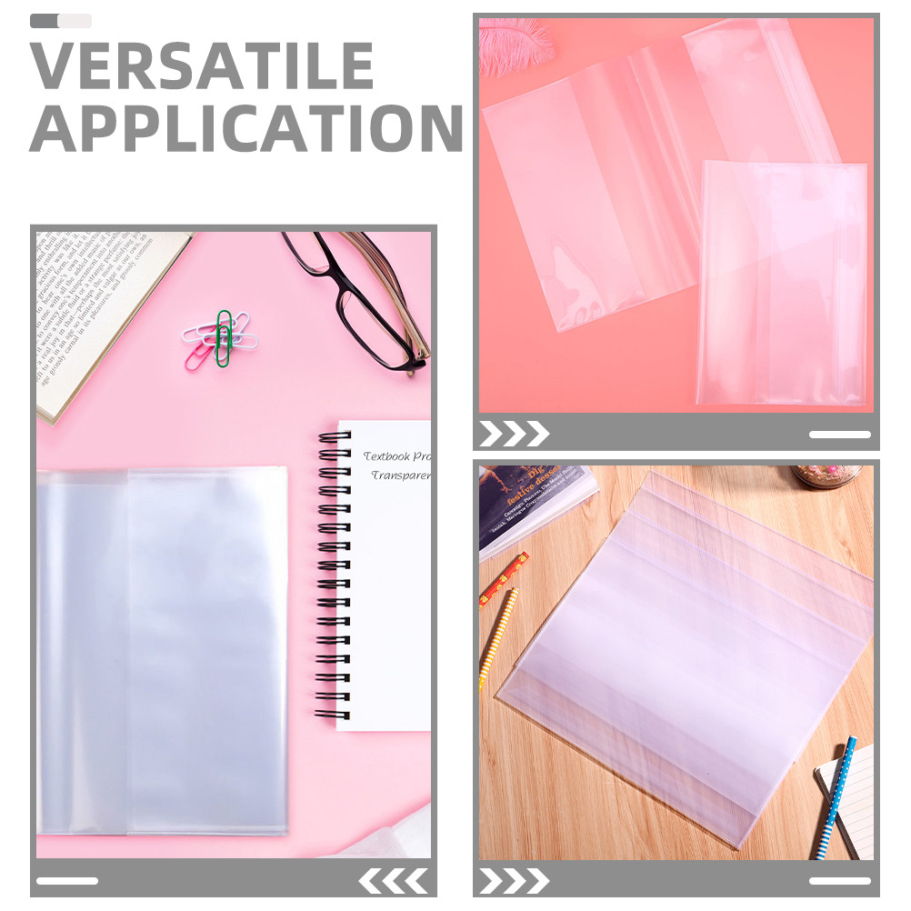 

20 Pcs Waterproof Book Cover Plastic Binders Books Bound Presentation With Clear Sleeves