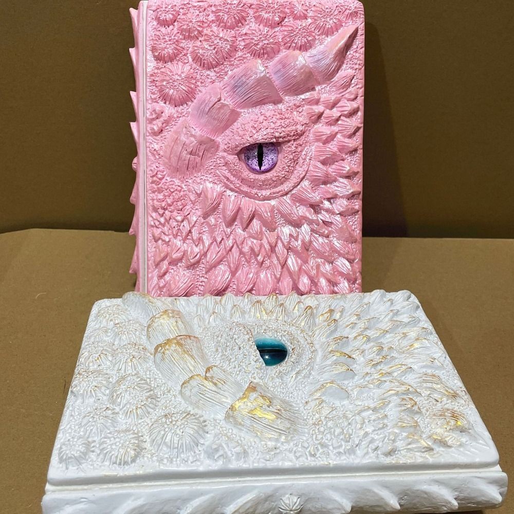 

A5 Embossed Cover Notebook Mythology Style Staring Scale Embossed Notebook Retro Dragon Eye Scale