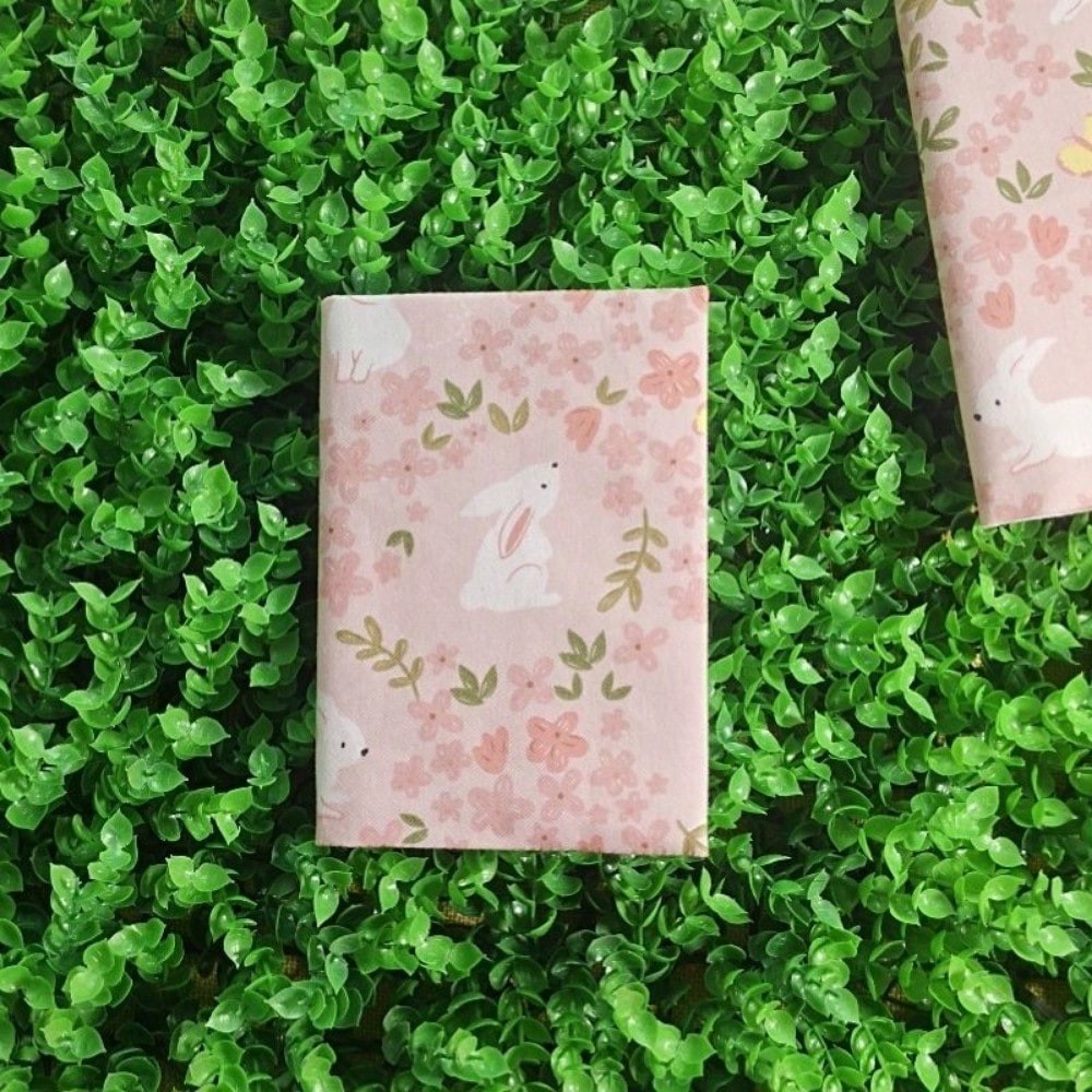 

A5 A6 Pink White Rabbit Notebook Cover Planner Case Cover Protective Shell Journal Cover Protector