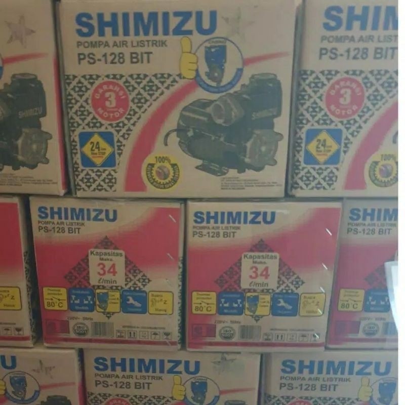 Bararoomkey_ Pompa Air Shimizu Ps - 128 Bit / Mesin Air Shimizu 128 Bit